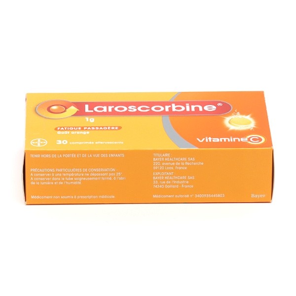 Laroscorbine vitamine C 1 g comprimés effervescents