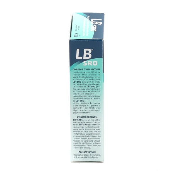 LB SRO soluté de réhydratation orale sachets