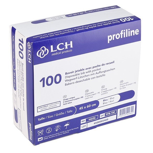 Bavoir jetable adulte avec poche