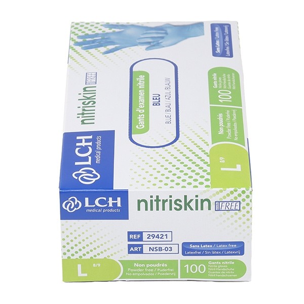 Gants nitrile non poudrés non stériles