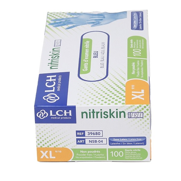Gants nitrile non poudrés non stériles