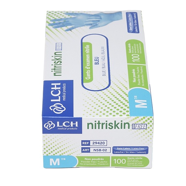 Gants nitrile non poudrés non stériles