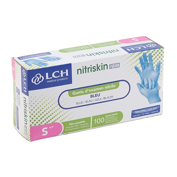 Gants nitrile non poudrés non stériles