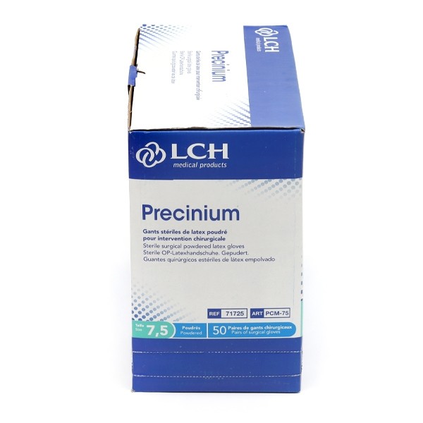 LCH Precinium gants latex poudrés stériles 50 paires