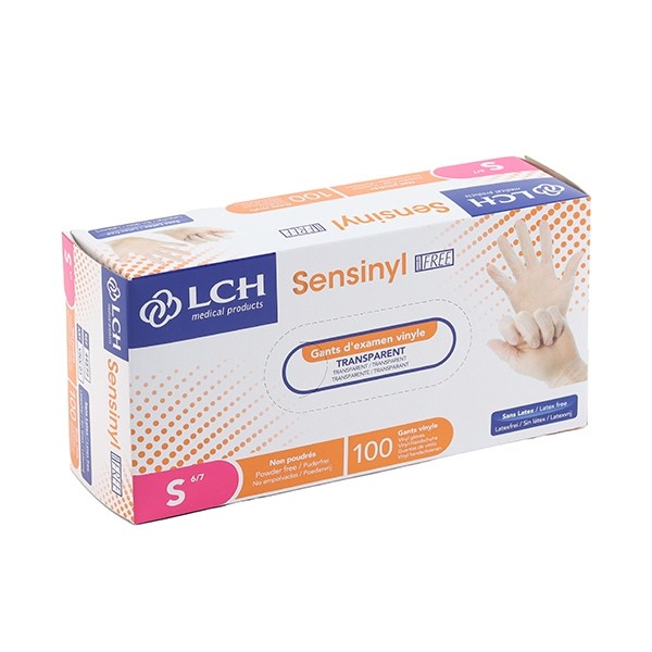 Gants en vinyle non poudrés