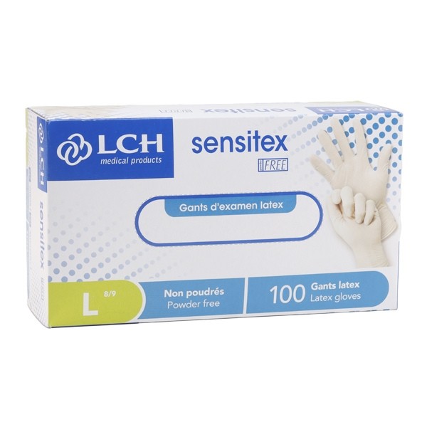 Gant latex  non poudré boite de 100