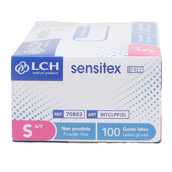 Gant latex  non poudré boite de 100