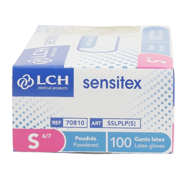 Gants latex poudrés par 100