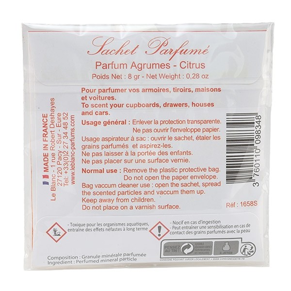 Sachet parfumé Le Blanc Parfum de Grasse désodorisant