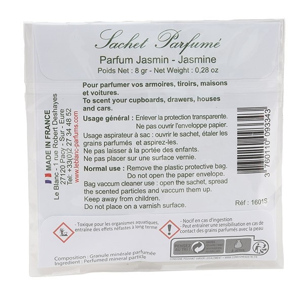 Sachet parfumé Le Blanc Parfum de Grasse désodorisant