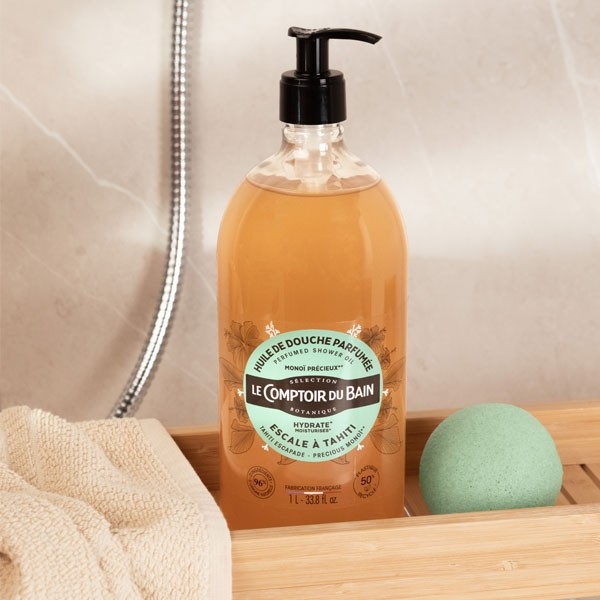 Le Comptoir du Bain Huile de douche parfumée Escale à Tahiti