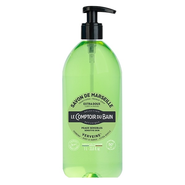 Le comptoir du Bain savon liquide de Marseille Verveine