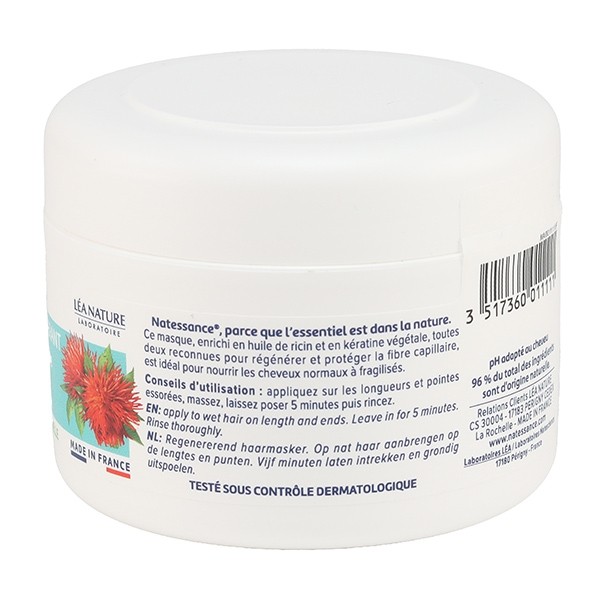 Natessance masque capillaire régénérant Ricin et kératine