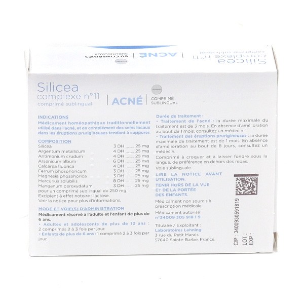 Lehning Silicea Complexe n°11 comprimés