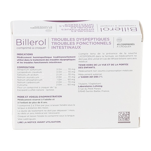 Billerol Lehning comprimé