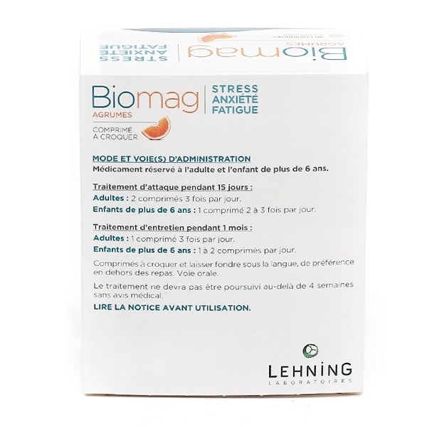 Biomag Agrumes magnésium à croquer Lehning