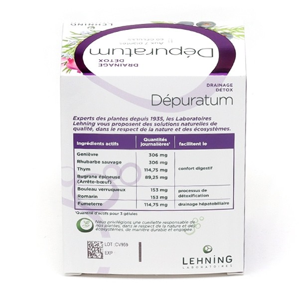 Lehning Dépuratum gélules