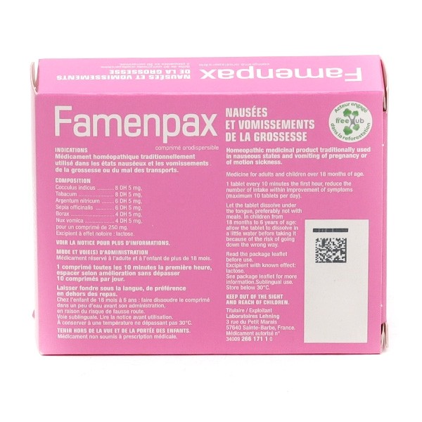 Lehning Famenpax comprimés orodispersibles