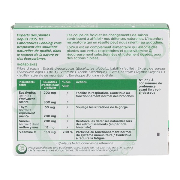 L52 rub Nez Gorge gélules