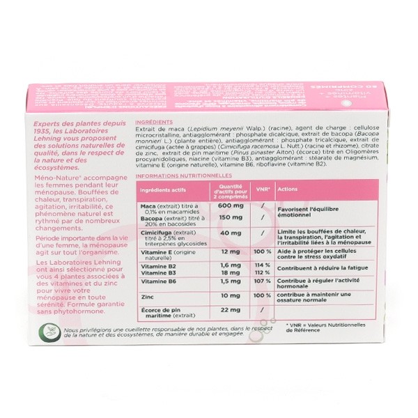 Lehning Méno Nature comprimés