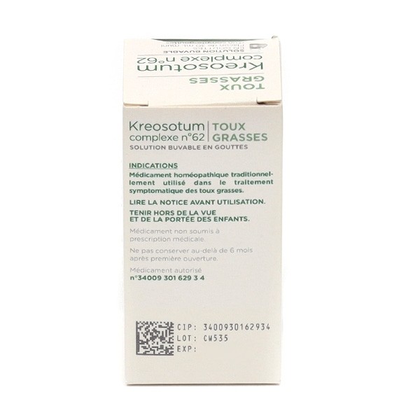 Kreosotum Complexe n°62 gouttes Lehning