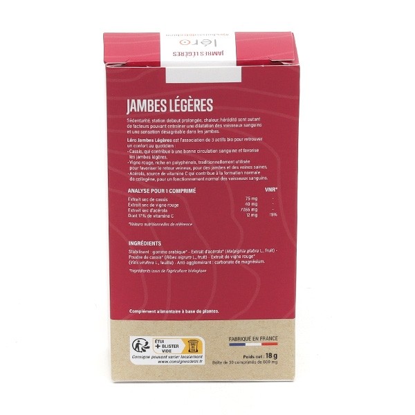 Léro Jambes légères comprimés bio