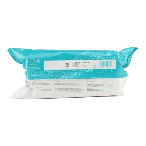 Lingettes désinfectantes détergentes épaisses MedWipes Stericid