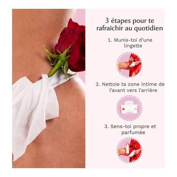 Musc Intime Lingettes intimes Rose Mystik
