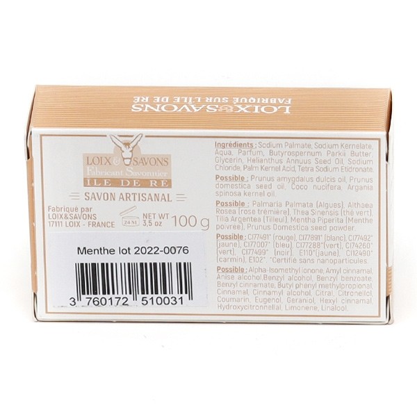 Savon artisanal feuilles de Menthe poivrée