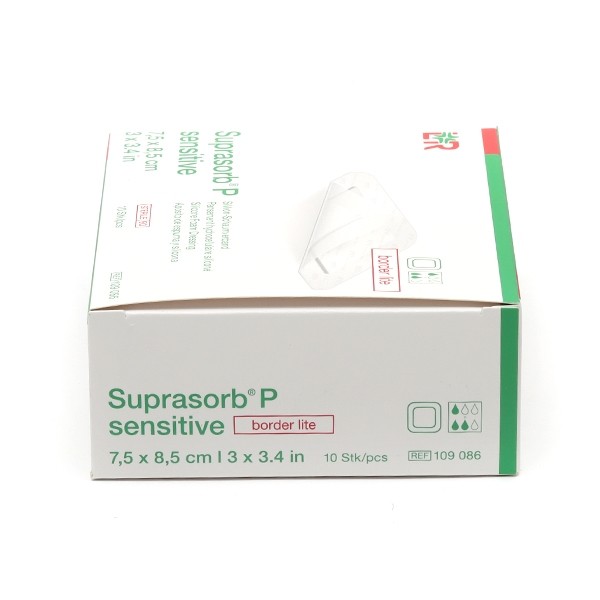 Lohmann Suprasorb P Sensitive Border lite pansement adhésif siliconé