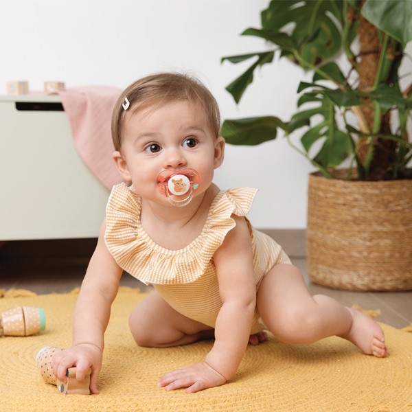 Luc et Léa Essentiel sucette silicone anatomique +18 mois