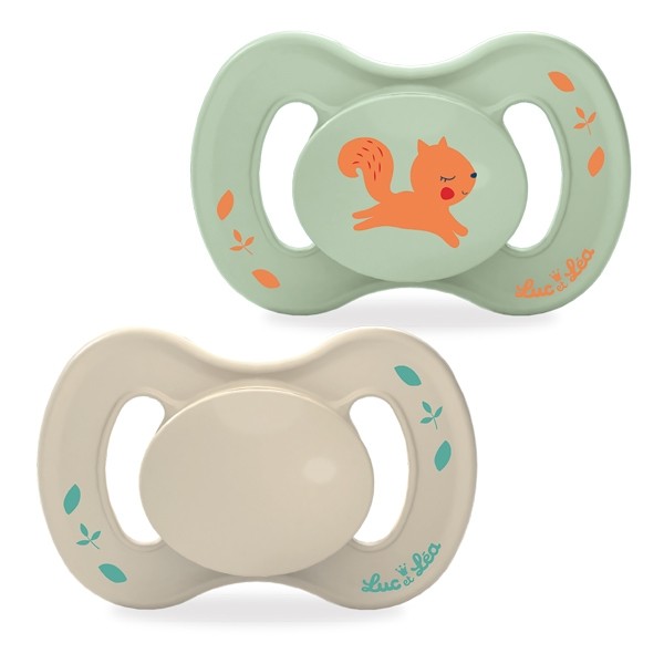 Luc et Léa Nature sucette silicone anatomique 6-18 mois
