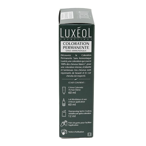 Luxeol Coloration permanente 1N Noir Ébène