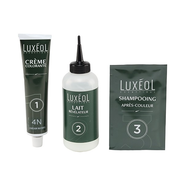 Luxeol Coloration permanente 4N Châtain Naturel