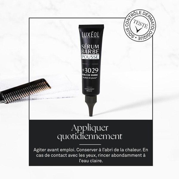 Luxéol sérum barbe pousse