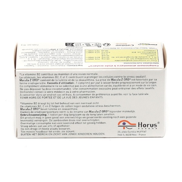 Macula Z ORO comprimés orodispersibles