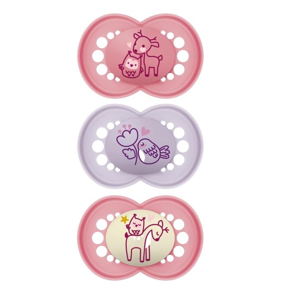 MAM Original trio sucettes symétriques silicone +18 mois