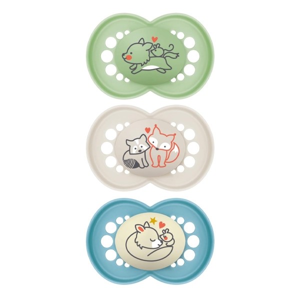 MAM Original trio sucettes symétriques silicone +18 mois