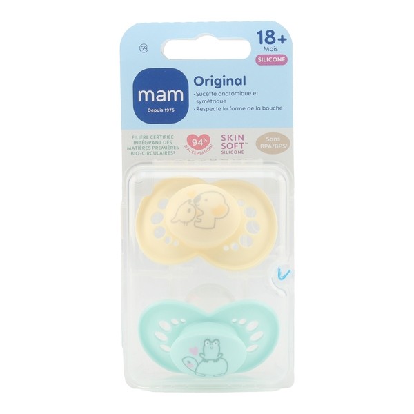 MAM Original sucettes symétriques silicone +18 mois