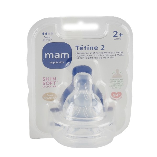MAM 2 tétines biberon