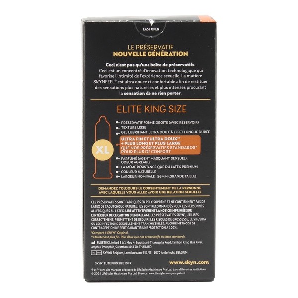 Manix Skyn Elite King Size préservatifs sans latex