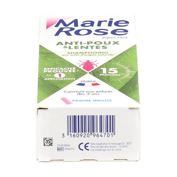 Marie Rose Shampooing Anti-Poux actifs naturels