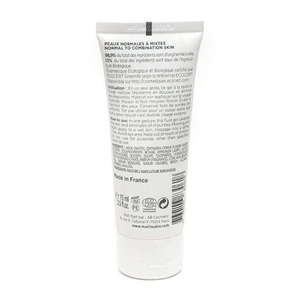 Marilou Bio gel nettoyant visage