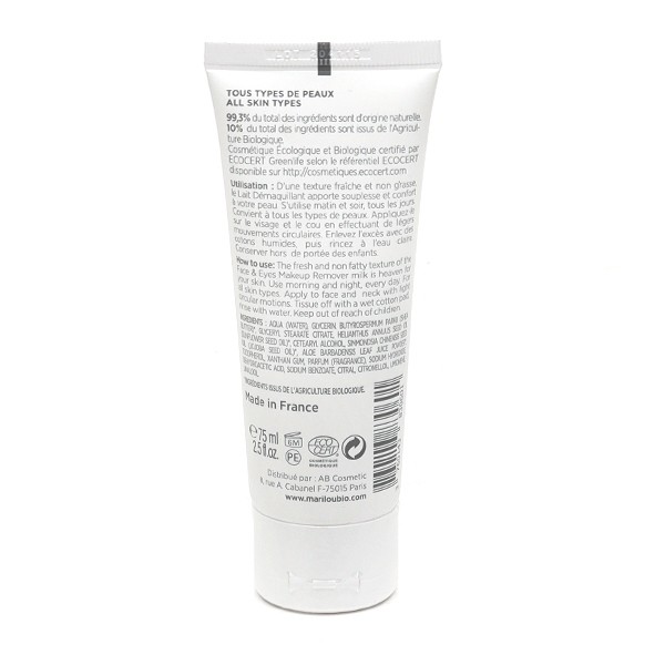 Marilou Bio lait douceur démaquillant