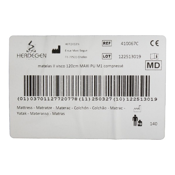 Matelas médical Classe 2 Visco Maxi