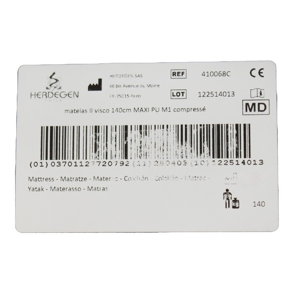 Matelas médical Classe 2 Visco Maxi