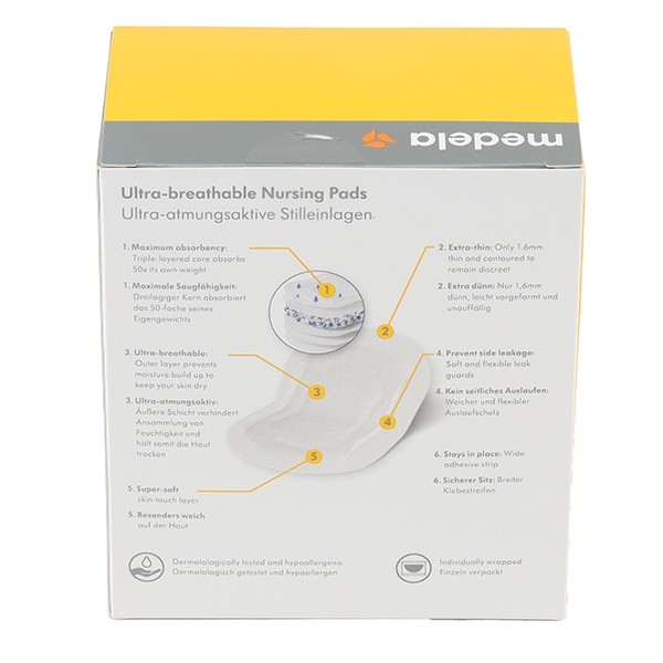 Medela coussinets d'allaitement ultra respirants