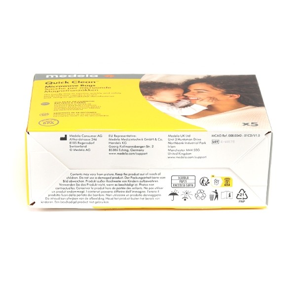 Medela Quick Clean Sachets de désinfection pour micro-ondes
