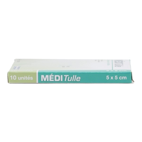 Méditulle tulle gras 10 compresses paraffinées