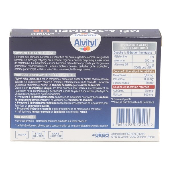 Méla Sommeil Lib comprimés